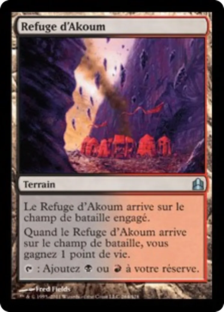 Refuge d'Akoum — Commander 2011 — Magic: The Gathering