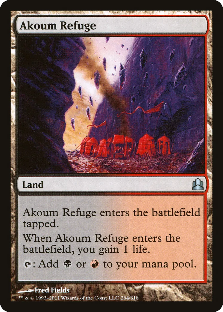 Akoum Refuge — Commander 2011 — Magic: The Gathering