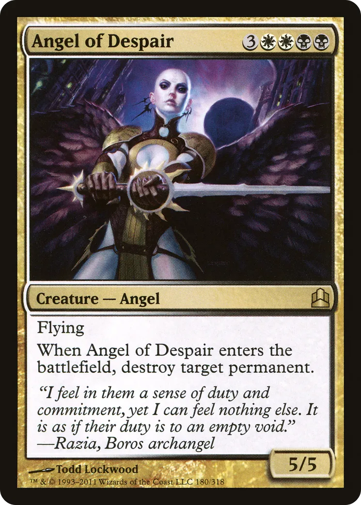 Angel of Despair — Commander 2011 — Magic: The Gathering