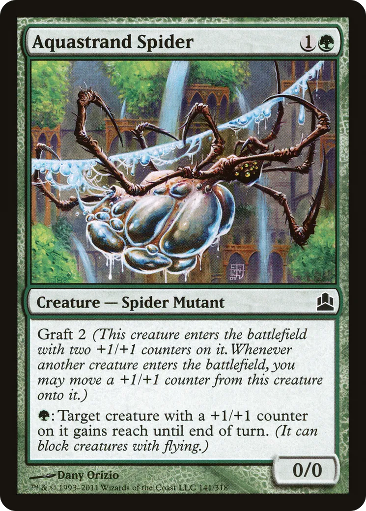 Aquastrand Spider — Commander 2011 — Magic: The Gathering