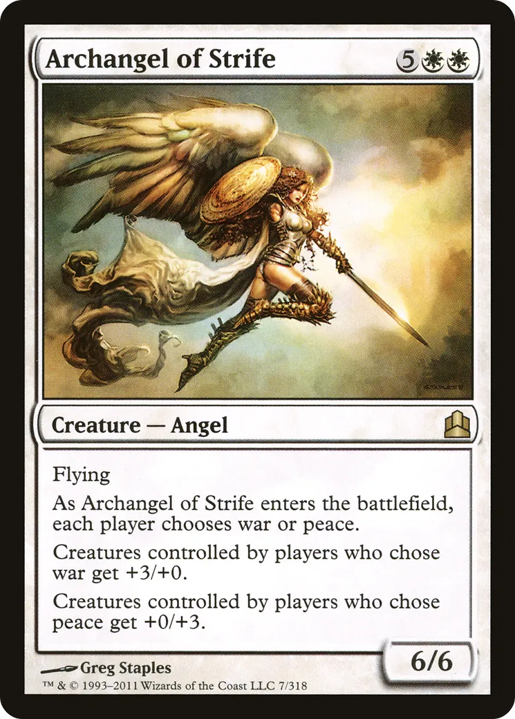 Archangel of Strife — Commander 2011 — Magic: The Gathering