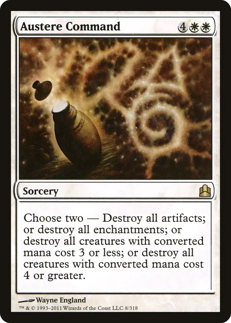 Austere Command — Commander 2011 — Magic: The Gathering