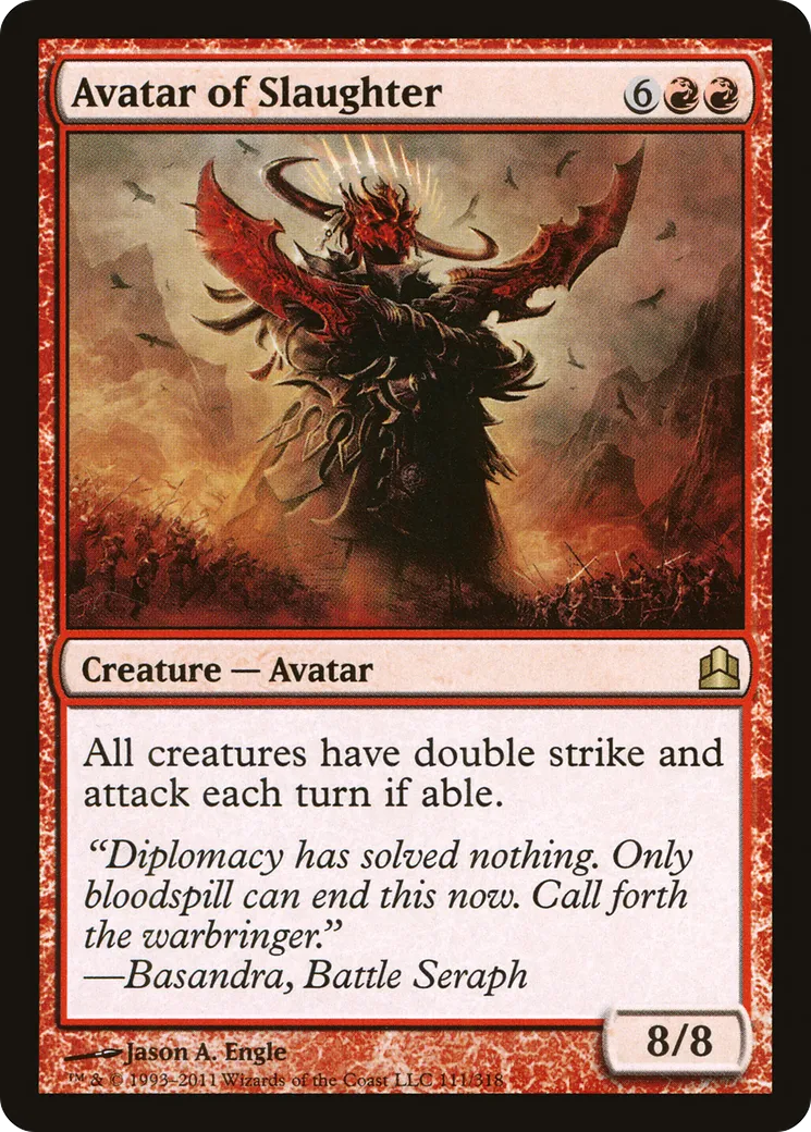 Avatar du massacre — Commander 2011 — Magic: The Gathering