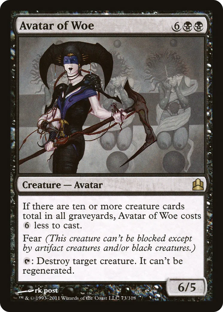 Avatar of Woe — Commander 2011 — Magic: The Gathering