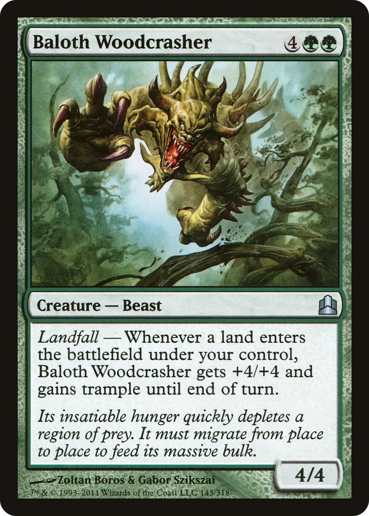 Baloth écrasebois — Commander 2011 — Magic: The Gathering