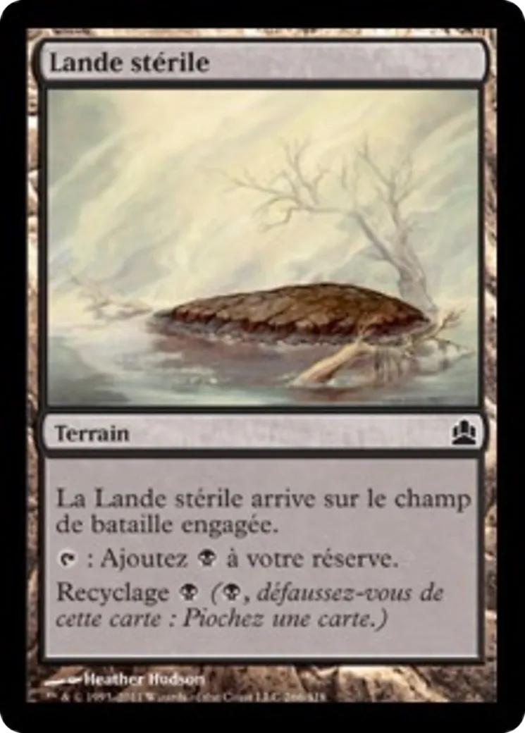Lande stérile — Commander 2011 — Magic: The Gathering