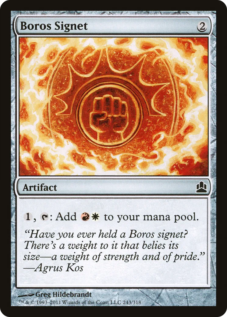 Boros Signet — Commander 2011 — Magic: The Gathering
