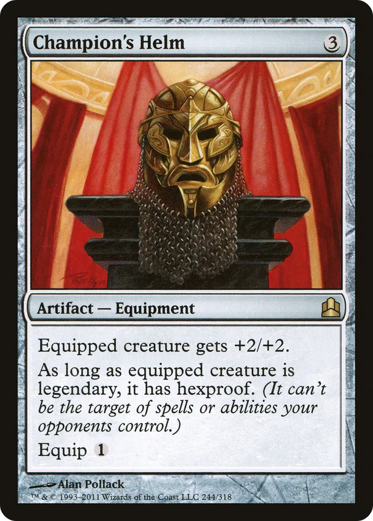 Champion's Helm — Commander 2011 — Magic: The Gathering