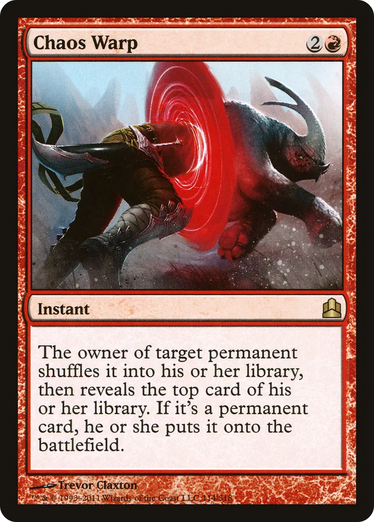 Chaos Warp — Commander 2011 — Magic: The Gathering