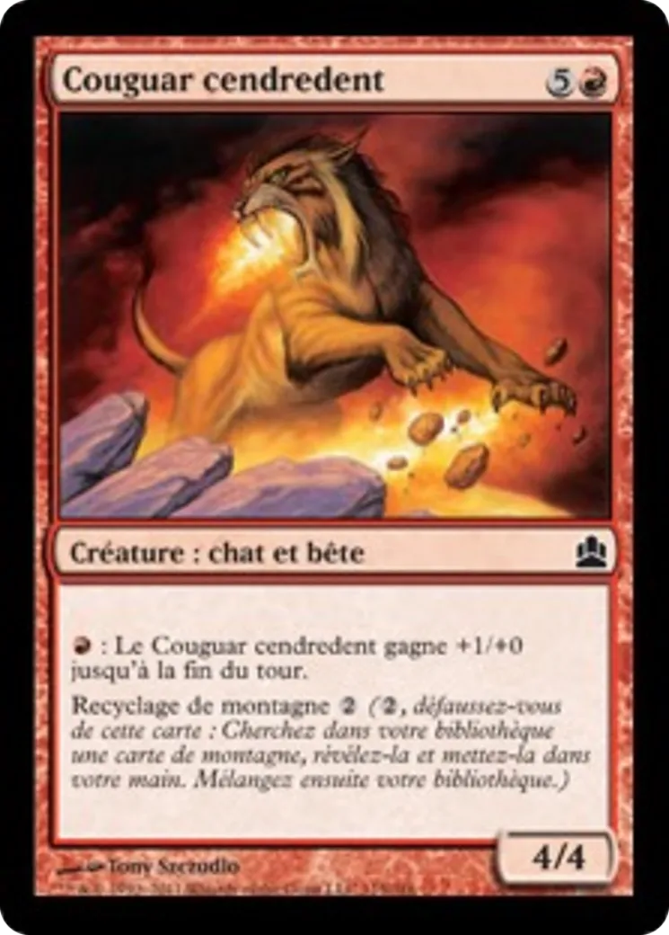 Couguar cendredent — Commander 2011 — Magic: The Gathering