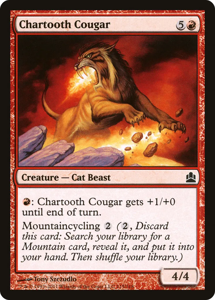Chartooth Cougar — Commander 2011 — Magic: The Gathering