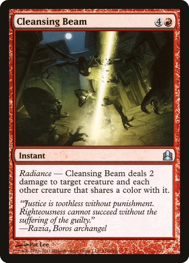 Cleansing Beam — Commander 2011 — Magic: The Gathering