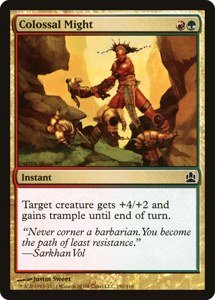Colossal Might — Commander 2011 — Magic: The Gathering