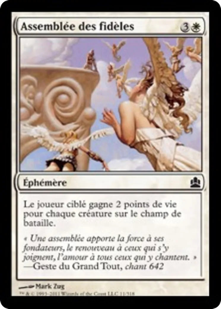 Assemblée des fidèles — Commander 2011 — Magic: The Gathering