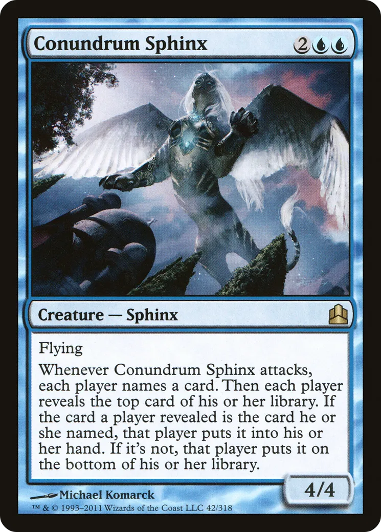 Conundrum Sphinx — Commander 2011 — Magic: The Gathering