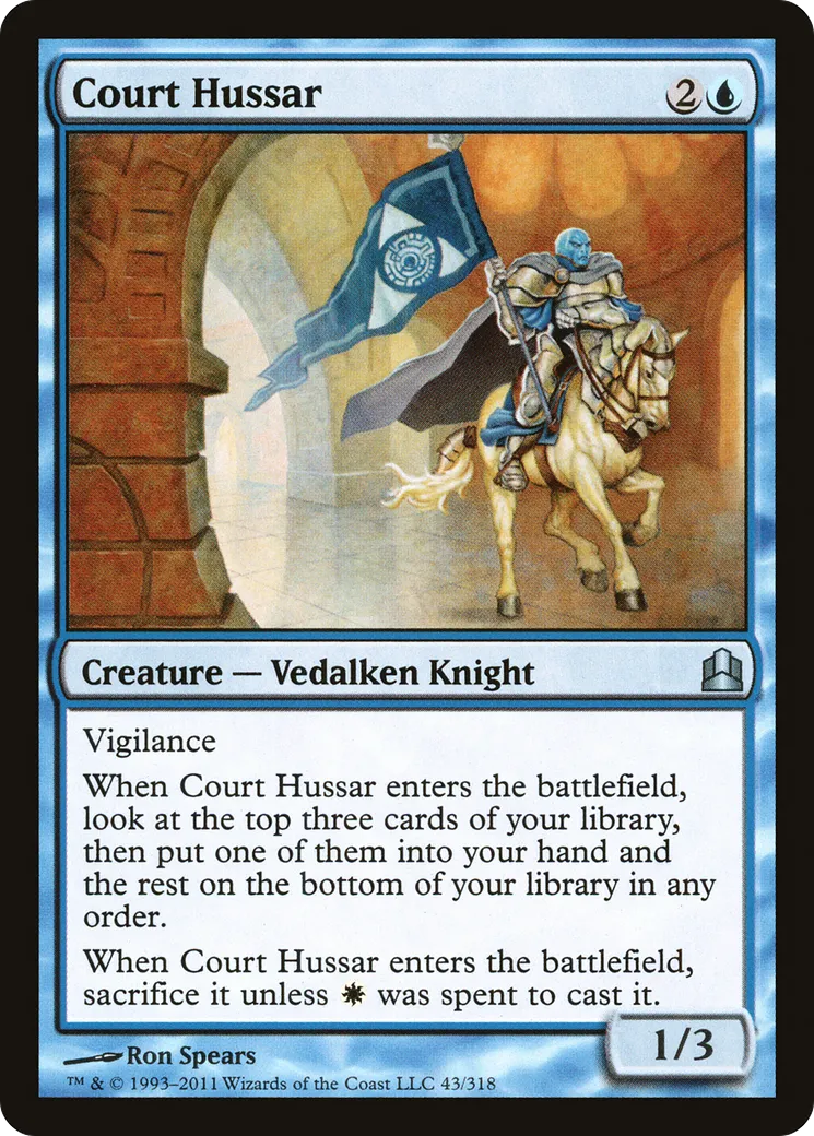 Court Hussar — Commander 2011 — Magic: The Gathering