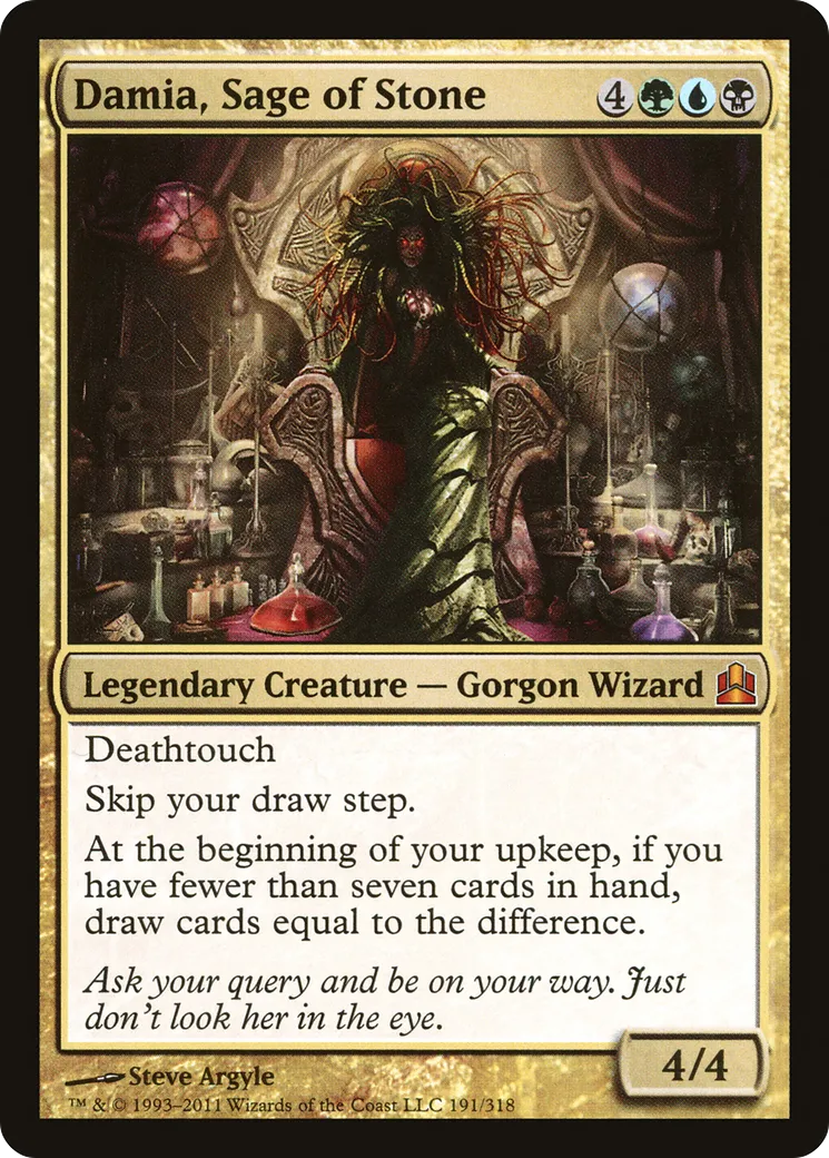 Damia, Sage of Stone from Commander 2011 - Magic: The Gathering