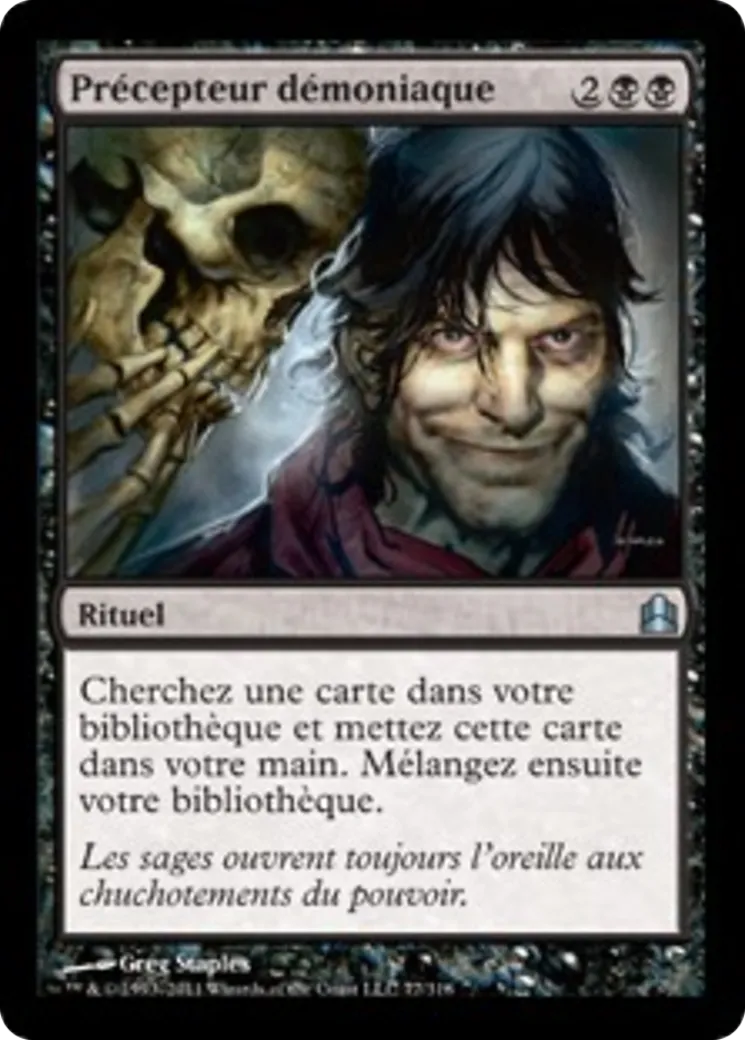 Précepteur démoniaque — Commander 2011 — Magic: The Gathering