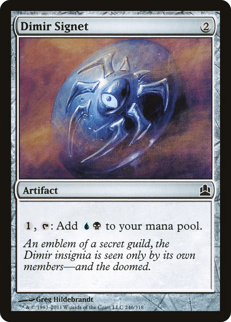 Dimir Signet — Commander 2011 — Magic: The Gathering
