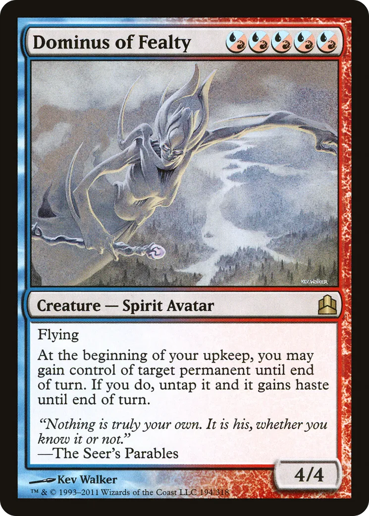 Dominus de l'allégeance — Commander 2011 — Magic: The Gathering