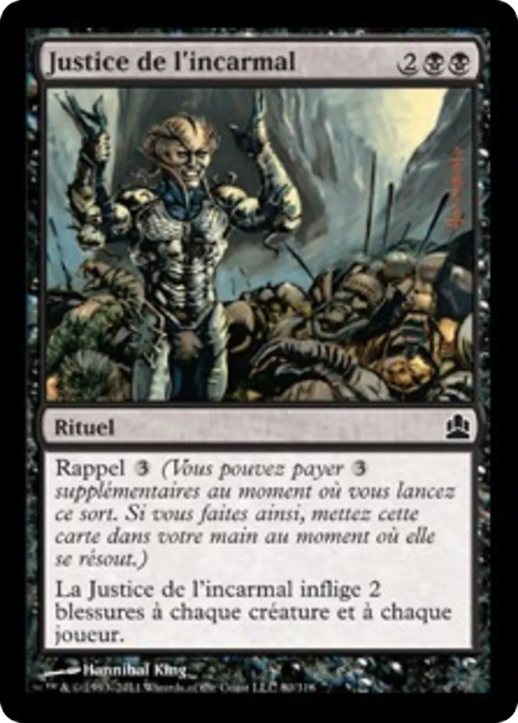 Justice de l'incarmal — Commander 2011 — Magic: The Gathering