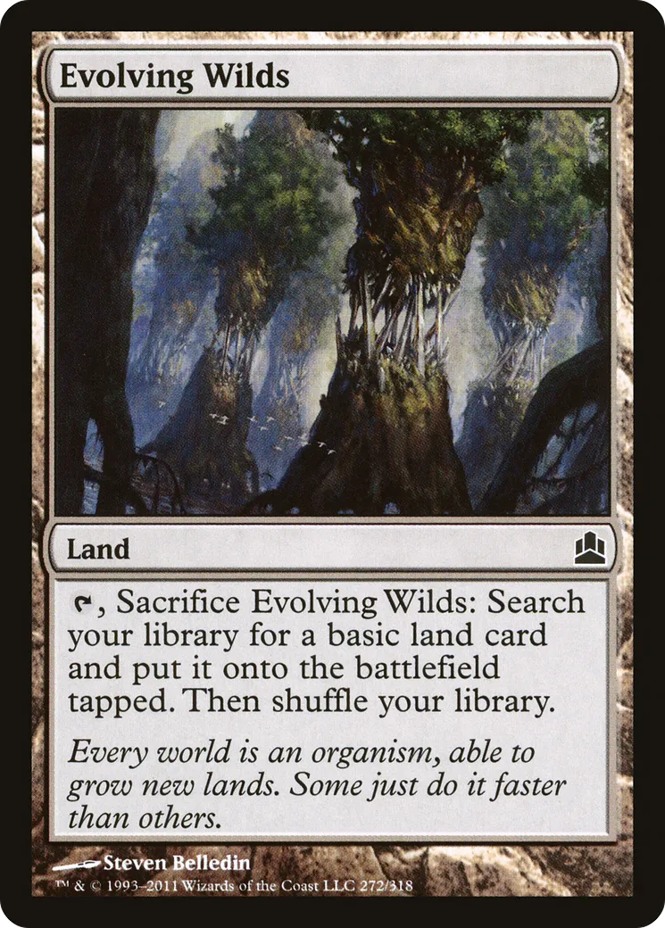 Evolving Wilds — Commander 2011 — Magic: The Gathering