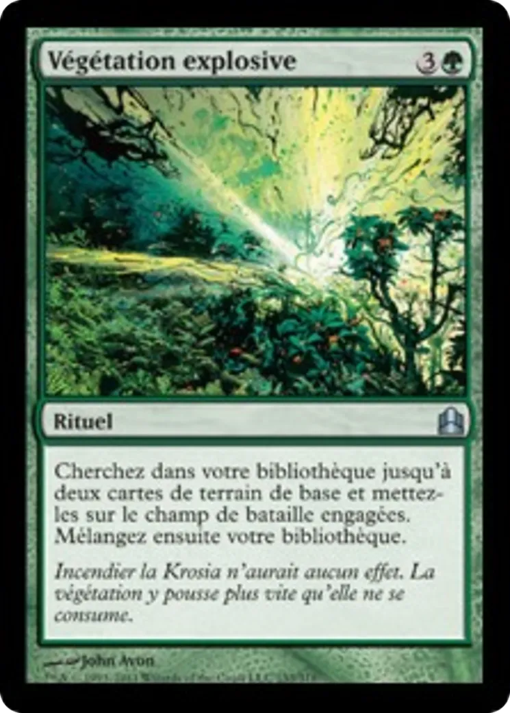 Végétation explosive — Commander 2011 — Magic: The Gathering