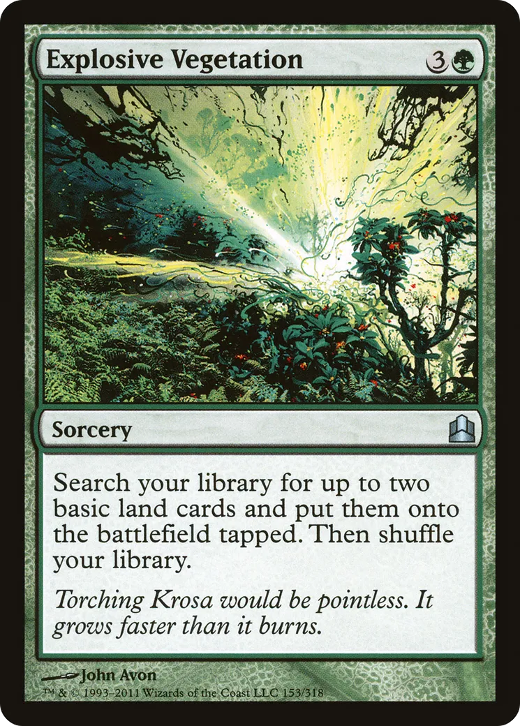 Explosive Vegetation — Commander 2011 — Magic: The Gathering