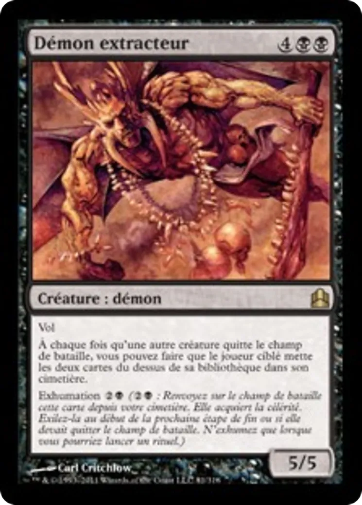 Démon extracteur — Commander 2011 — Magic: The Gathering