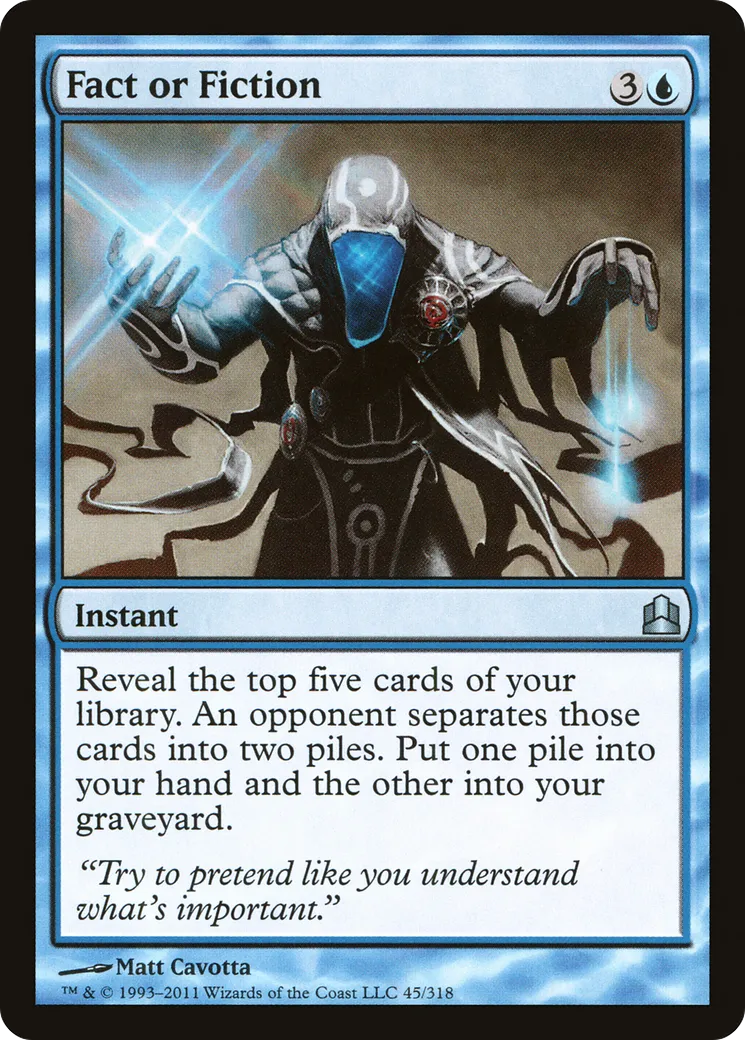 Fact or Fiction — Commander 2011 — Magic: The Gathering