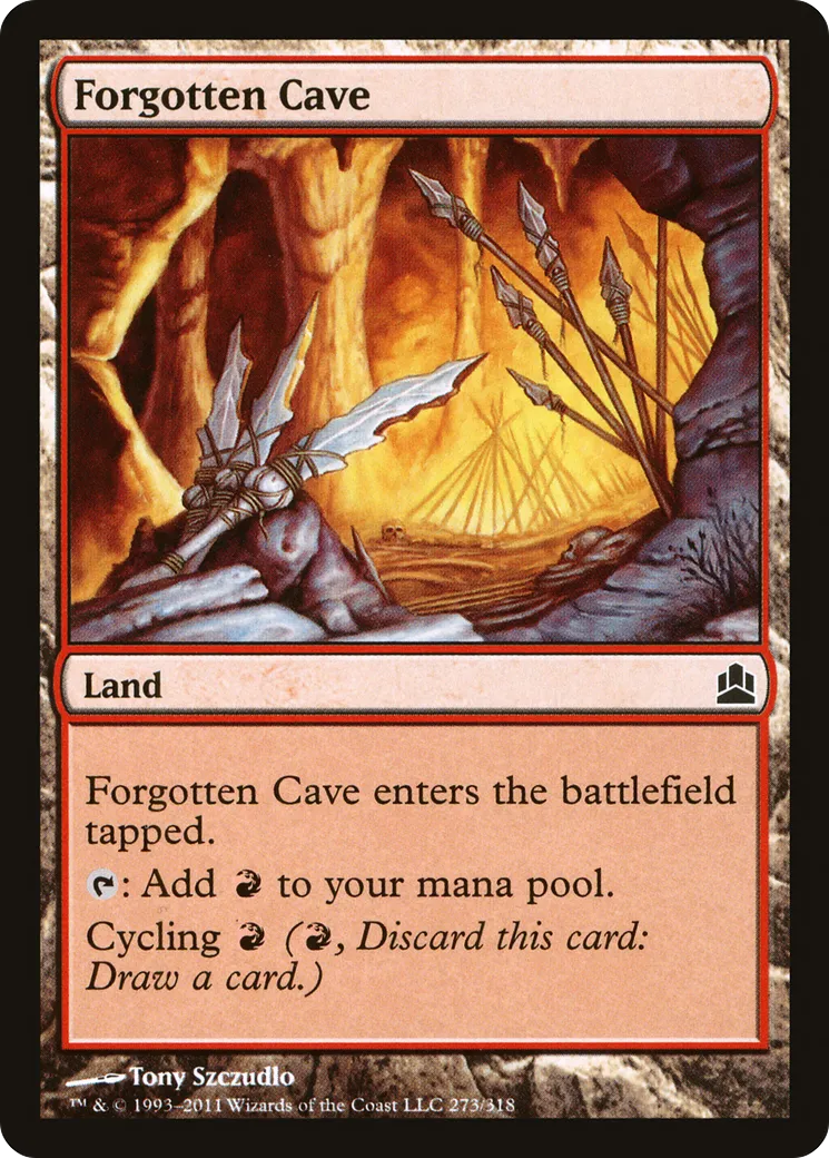 Forgotten Cave from Commander 2011 - Magic: The Gathering