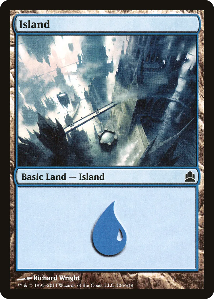 Island — Commander 2011 — Magic: The Gathering