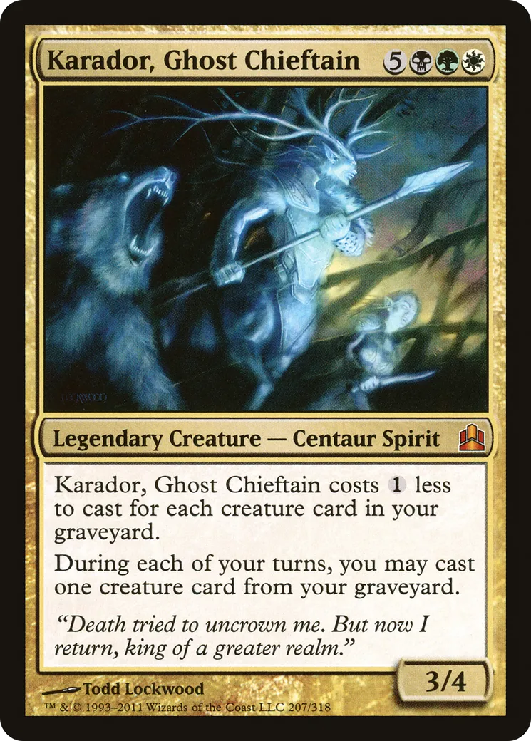 Karador, Ghost Chieftain — Commander 2011 — Magic: The Gathering