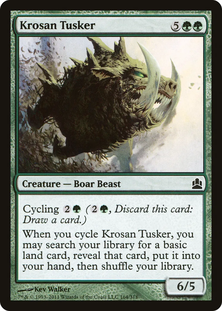 Krosan Tusker from Commander 2011 - Magic: The Gathering