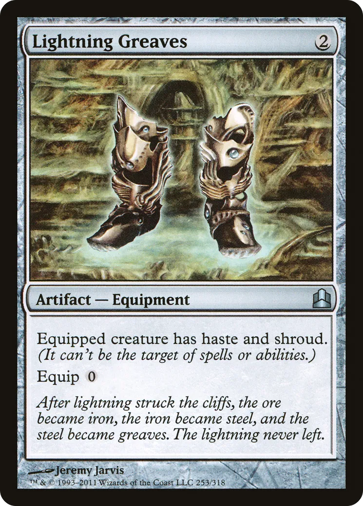 Lightning Greaves — Commander 2011 — Magic: The Gathering