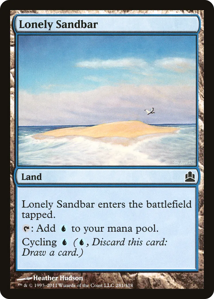 Lonely Sandbar — Commander 2011 — Magic: The Gathering