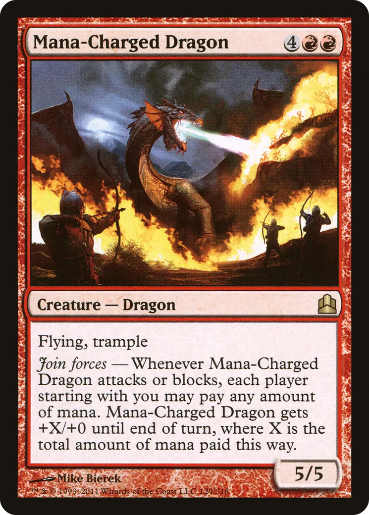 Mana-Charged Dragon — Commander 2011 — Magic: The Gathering