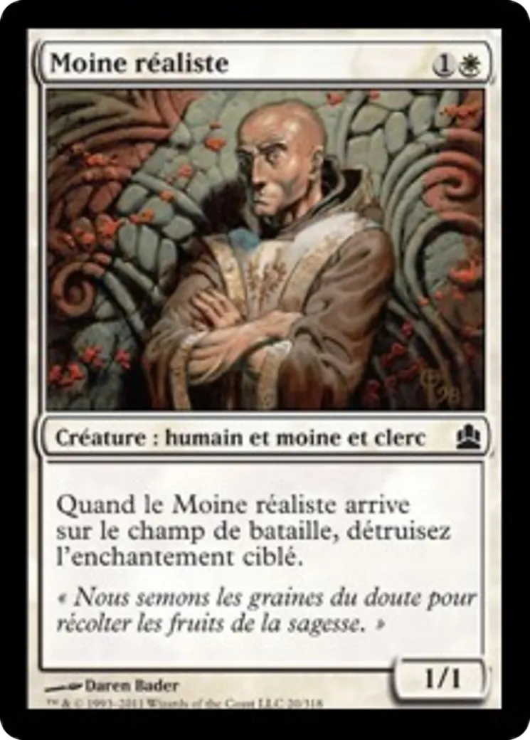 Moine réaliste — Commander 2011 — Magic: The Gathering