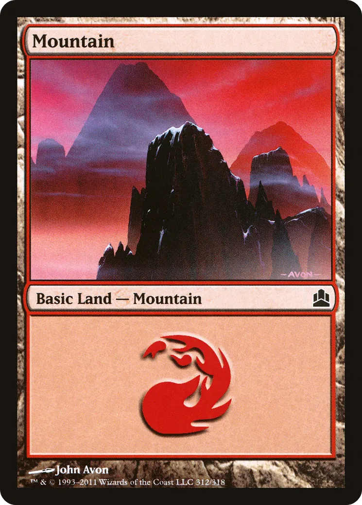 Montagne — Commander 2011 — Magic: The Gathering