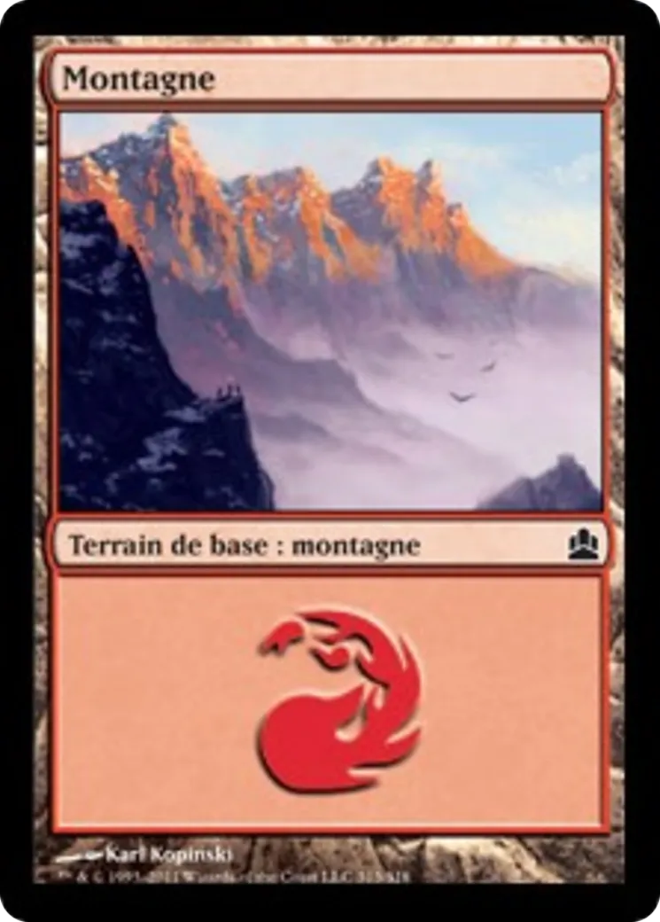 Montagne — Commander 2011 — Magic: The Gathering