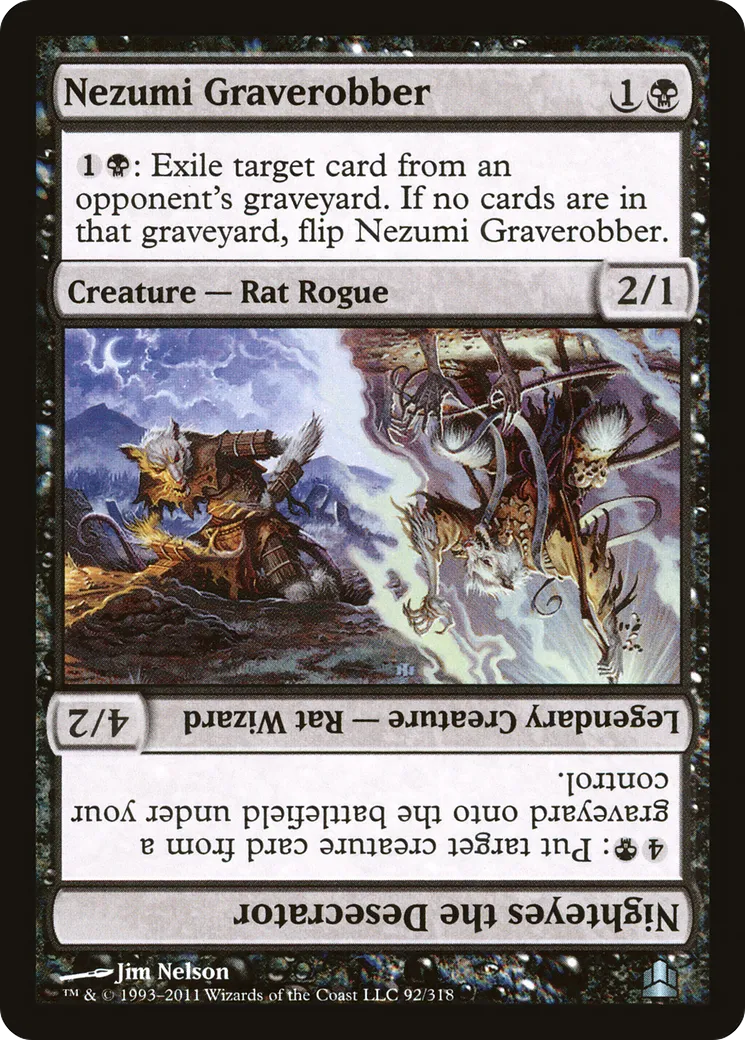 Pilleur de tombes nezumi // Nighteyes the Desecrator — Commander 2011 — Magic: The Gathering