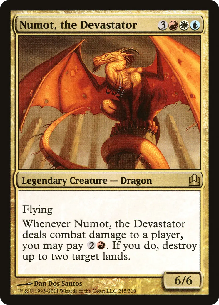 Numot, the Devastator — Commander 2011 — Magic: The Gathering