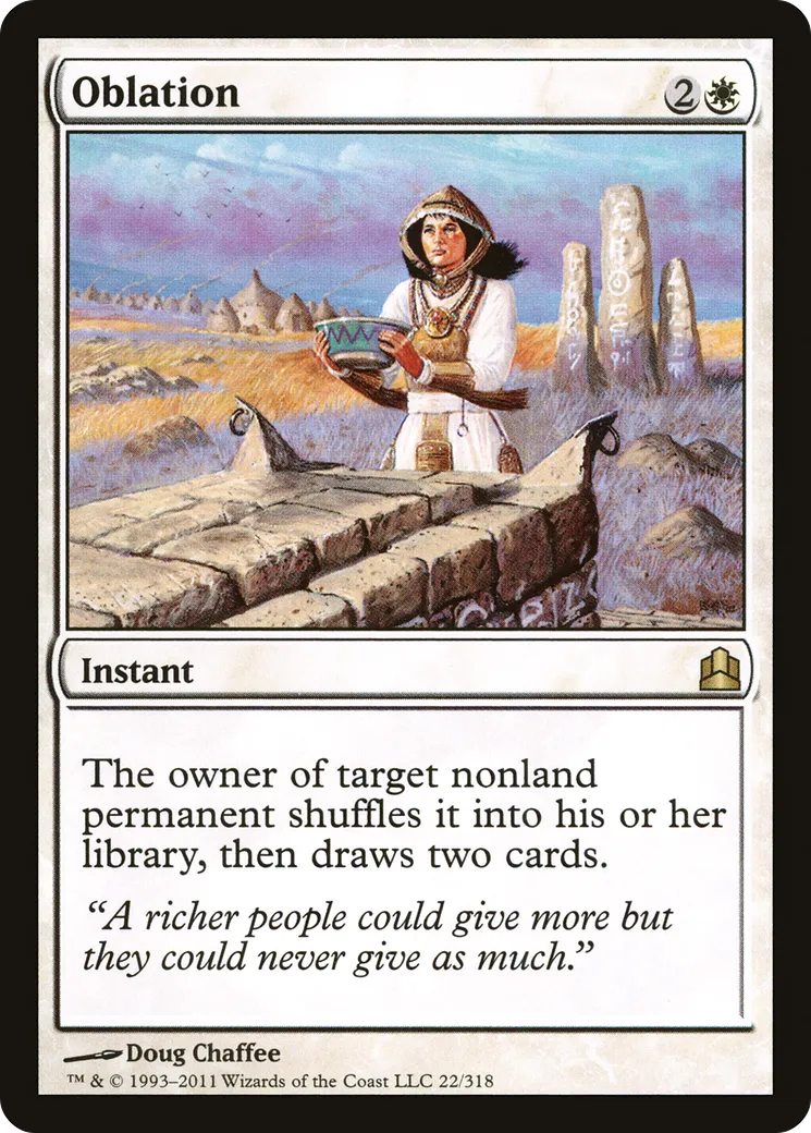 Oblation from Commander 2011 - Magic: The Gathering