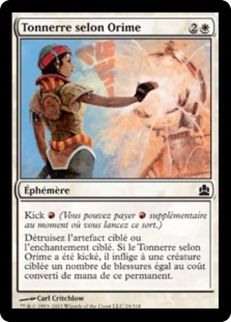 Tonnerre selon Orime — Commander 2011 — Magic: The Gathering
