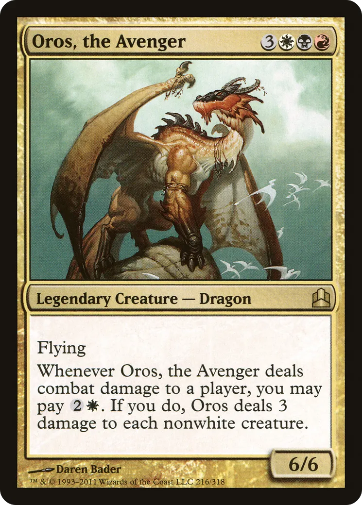 Oros, the Avenger — Commander 2011 — Magic: The Gathering