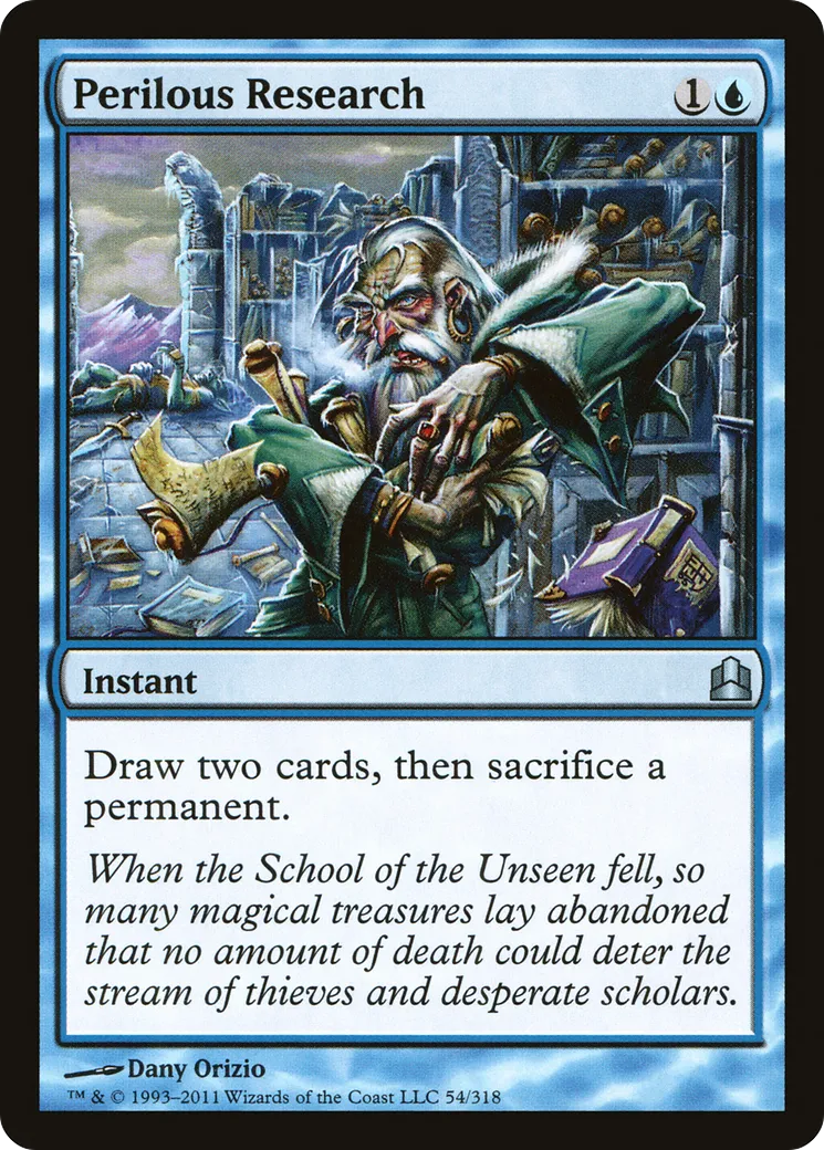Perilous Research — Commander 2011 — Magic: The Gathering