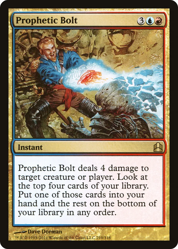 Prophetic Bolt — Commander 2011 — Magic: The Gathering