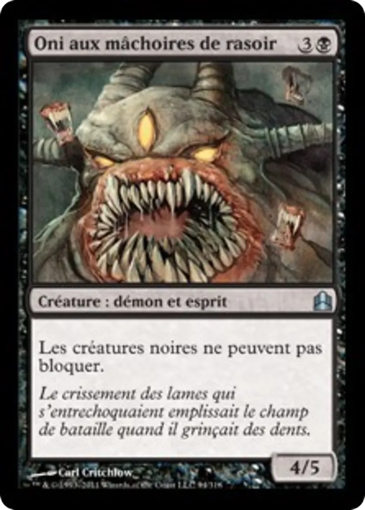 Oni aux mâchoires de rasoir — Commander 2011 — Magic: The Gathering