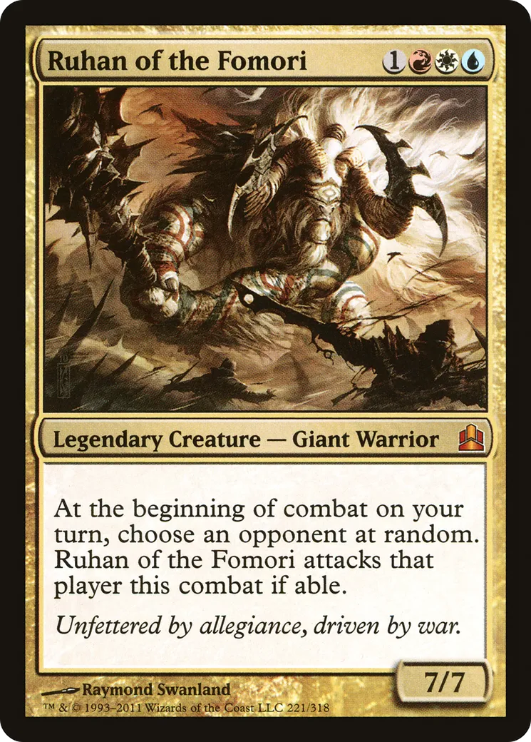 Ruhan of the Fomori — Commander 2011 — Magic: The Gathering