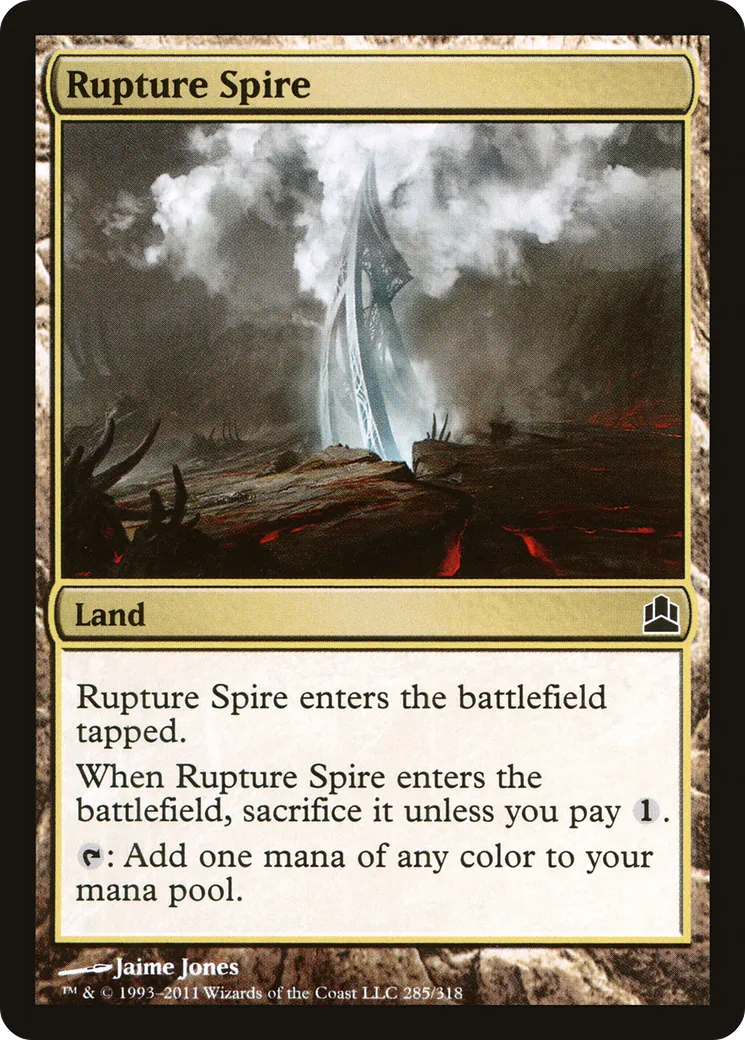 Rupture Spire — Commander 2011 — Magic: The Gathering